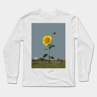 Flight Of Fancy - Surreal/Collage Art Long Sleeve T-Shirt